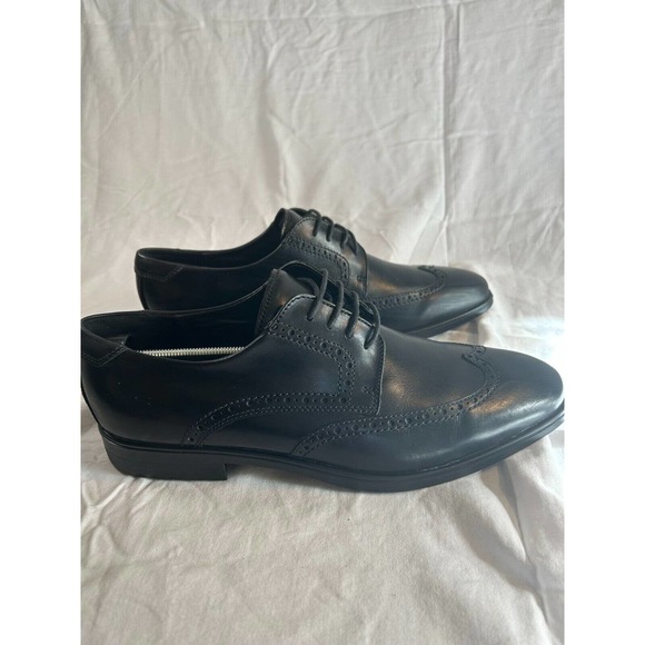 Ecco MELBOURNE Men’s Black Leather Lace-Up Oxford /Formal Shoes, US 13